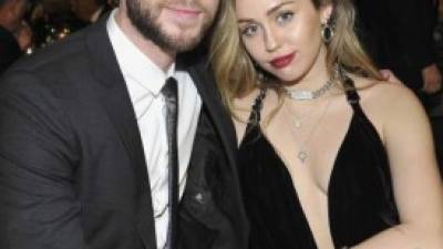 Liam y Miley. El actor y la cantante se casaron en una íntima ceremonia el pasado diciembre. La pareja se conoció hace 10 años en el rodaje de la película La última canción.