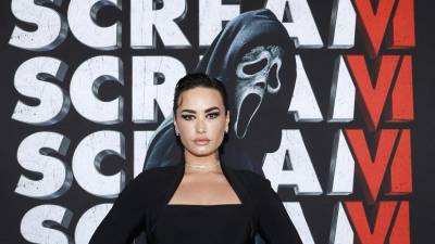 Demi Lovato en la reciente premier de Scream VI.
