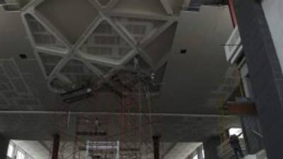 En el interior de Altara se están trabajando en el techo.