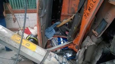 Luego de ser rescatado fue remitido de emergencia al hospital Escuela en Tegucigalpa.