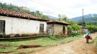 En la aldea de Pueblo Nuevo, muchas casas están abandonadas, sus ocupantes migraron a Estados Unidos.
