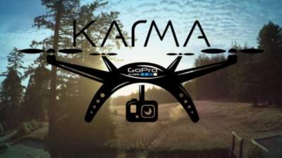 El sistema Karma integra un moderno drone con lo último en tecnología de cámaras de acción.