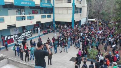 Los universitarios piden la salida de Julieta Castellanos, rectora de la Unah.