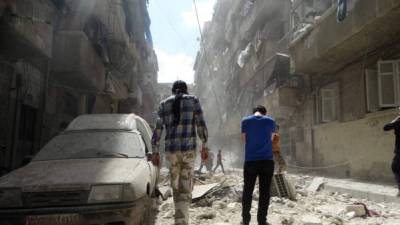 El incidente ocurrió al norte de la devastada ciudad de Alepo.