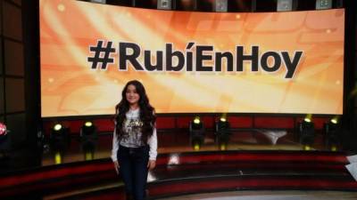 Rubí fue la invitada estrella este jueves en el programa 'Hoy' de Televisa.