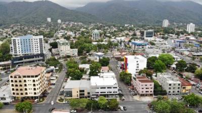 Vista aérea de la ciudad de San Pedro Sula.