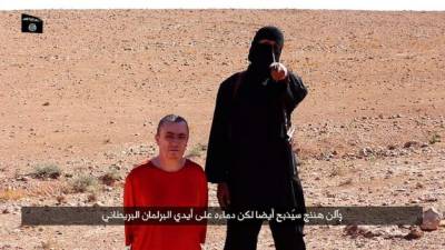 El británico Alan Henning momentos previos a la decapitación a manos del verdugo de Isis.