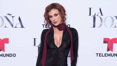 La actriz Aracely Arámbula. Foto: Telemundo