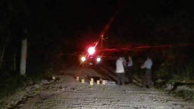 Las jóvenes quedaron en una calle oscura del sector Las Anonas de San Pedro Sula.