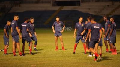 Real España entrenó en el estadio Olímpico de San Pedro Sula.