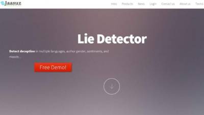 La aplicación lee un texto y rápidamente procesa docenas de diferentes pistas sobre el intento de decir la verdad o de engañar.