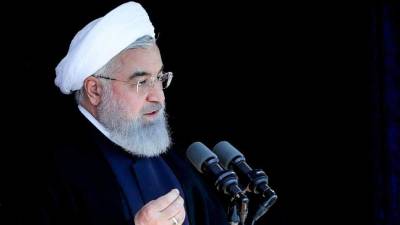 Rohani prometió vengar la muerte de Soleimani tras el entierro del general abatido por un dron de EEUU el pasado viernes./