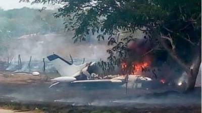 La aeronave tenía la matrícula XGCC, TU206G y el piloto fue identificado de manera preliminar como Leonilo González Olivas.