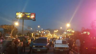 Imágenes de la protesta que se realizó en Tegucigalpa.