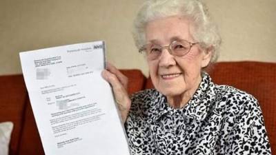 La abuela Doris Ayling tomó con humor la noticia.