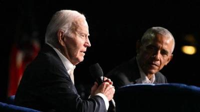 Obama se reunió con Biden en una recaudación de fondos en Los Ángeles el mes pasado.
