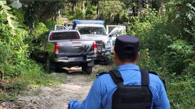 Escena del crimen en La Montañita, Copán.