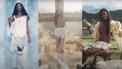Lil Nas X en su video musical “J Christ”.