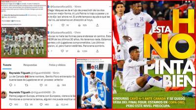 La prensa deportiva hondureña reaccionó muy crítica por la derrota de la Selección de Honduras (4-1) contra Canadá en Toronto por la Nations League de la Concacaf. Diego Vázquez no se salva de los cuestionamientos.