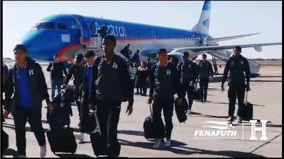 La Selección Sub-20 de Honduras arribó a la ciudad de Mendoza para jugar el Mundial de Argentina.