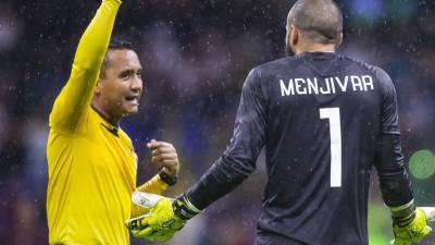 Iván Barton en el partido entre México y Honduras.