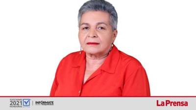 Martha Puentes, es candidata a la alcaldía de Yoro por el Partido Liberal.