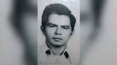 Fotografía en vida de Herminio Deras.