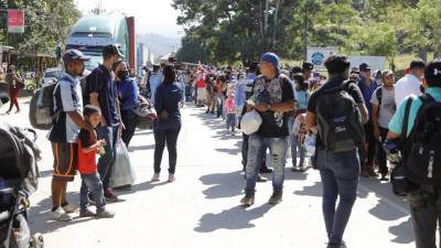 Migrantes hondureños rumbo a la frontera con Guatemala | Imagen de referencia
