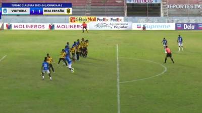 Victoria vs Real España: El impresionante gol de tiro libre en La Ceiba