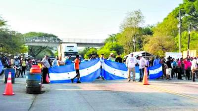 La protesta detuvo la movilización del transporte de carga que se dirigía a Nicaragua y viceversa. Tres días duró la toma de carretera.
