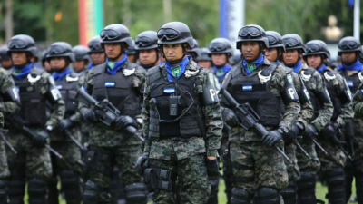 Elementos de la Policía Militar.