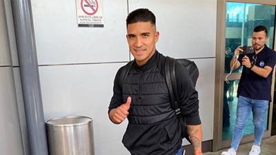 Chirinos en el momento que pisaba por primera vez territorito costarricense.