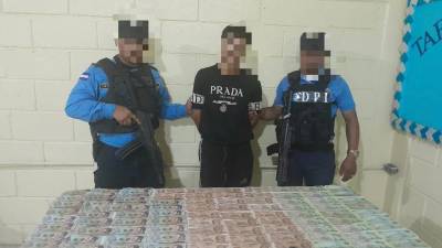 El detenido fue presentado por la Policía.