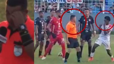 Árbitro hondureño y futbolista se fueron a los golpes: “Me sentí solo”