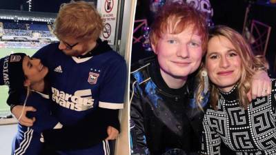 El<b> cantante Ed Sheeran </b>y <b>su esposa Cherry Seaborn. </b>