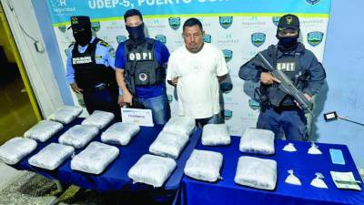 <b>Walfre Aguilar Almaraz transportaba la droga procedente de Nuevo León, México, con destino a San Pedro Sula.</b>