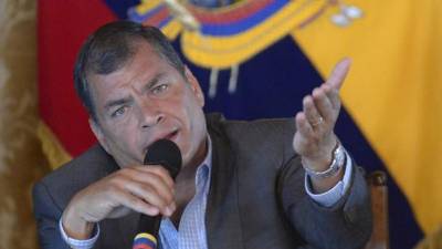 Rafael Correa, expresidente de Ecuador.