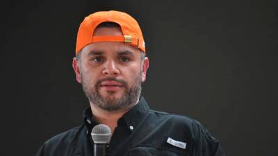 David Chávez durante un evento público del Partido Nacional.