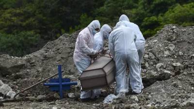 Sepultura de una persona que murió por covid-19 | Fotografía de archivo