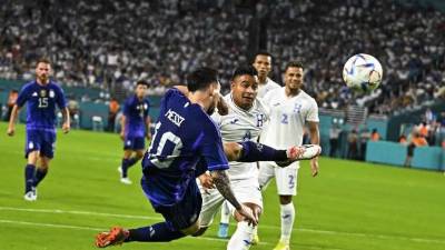 Lionel Messi y Argentina se enfrentaron a Honduras en el 2022.