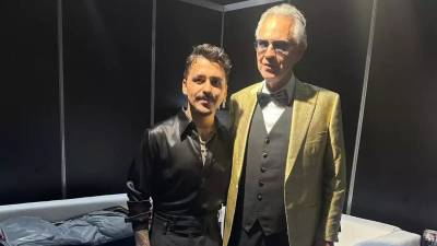 Christian Nodal y Andrea Bocelli coincidirán en un evento especial dedicado al artista italiano.