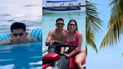 El futbolista hondureño Luis Palma, quien milita en el Celtic de Escocia, comenzó su luna de miel al lado de su esposa.