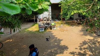 La Policía Nacional está en el lugar del crimen para levantar algunas pesquisas.