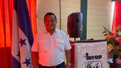 Fotografía en vida de Manuel Menjívar, exdirector regional del Infop en La Ceiba.