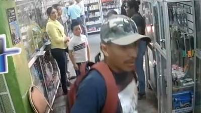 Fotografía de uno de los asaltantes de farmacia en Olanchito, Yoro.