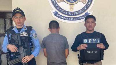 Agentes de la DPI capturaron en Santa Rita, Copán, a un menor de 13 años de edad por suponerle responsable del delito de violación agravada.