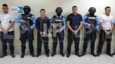 Los cinco miembros de la Dipampco fueron capturados ayer por las autoridades de la Unidad Nacional Antisecuestros (Unas) en dos operativos simultáneos.