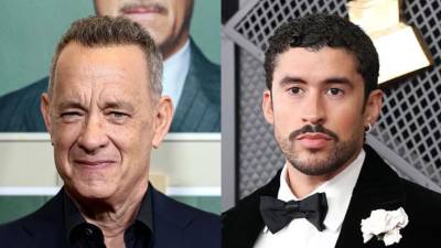 Tom Hanks y Bad Bunny podrían compartir el set en una película sobre béisbol.