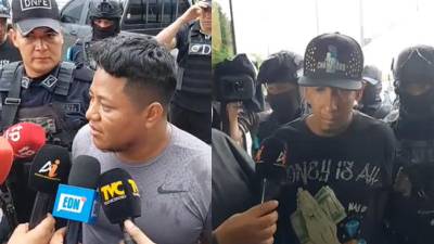 Los dos sujetos fueron identificados como Erlin Margarito Escoto y Aníbal Josué Aguilar.