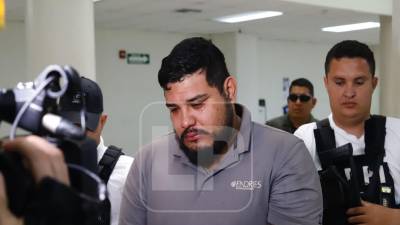 Franklin Ramírez Majano, supuesto asesino del abogado René Altamirano Interiano, acudió este miércoles a los juzgados de San Pedro Sula para la audiencia de declaración de imputado.